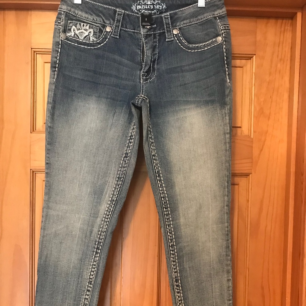 Skinny blingy jeans